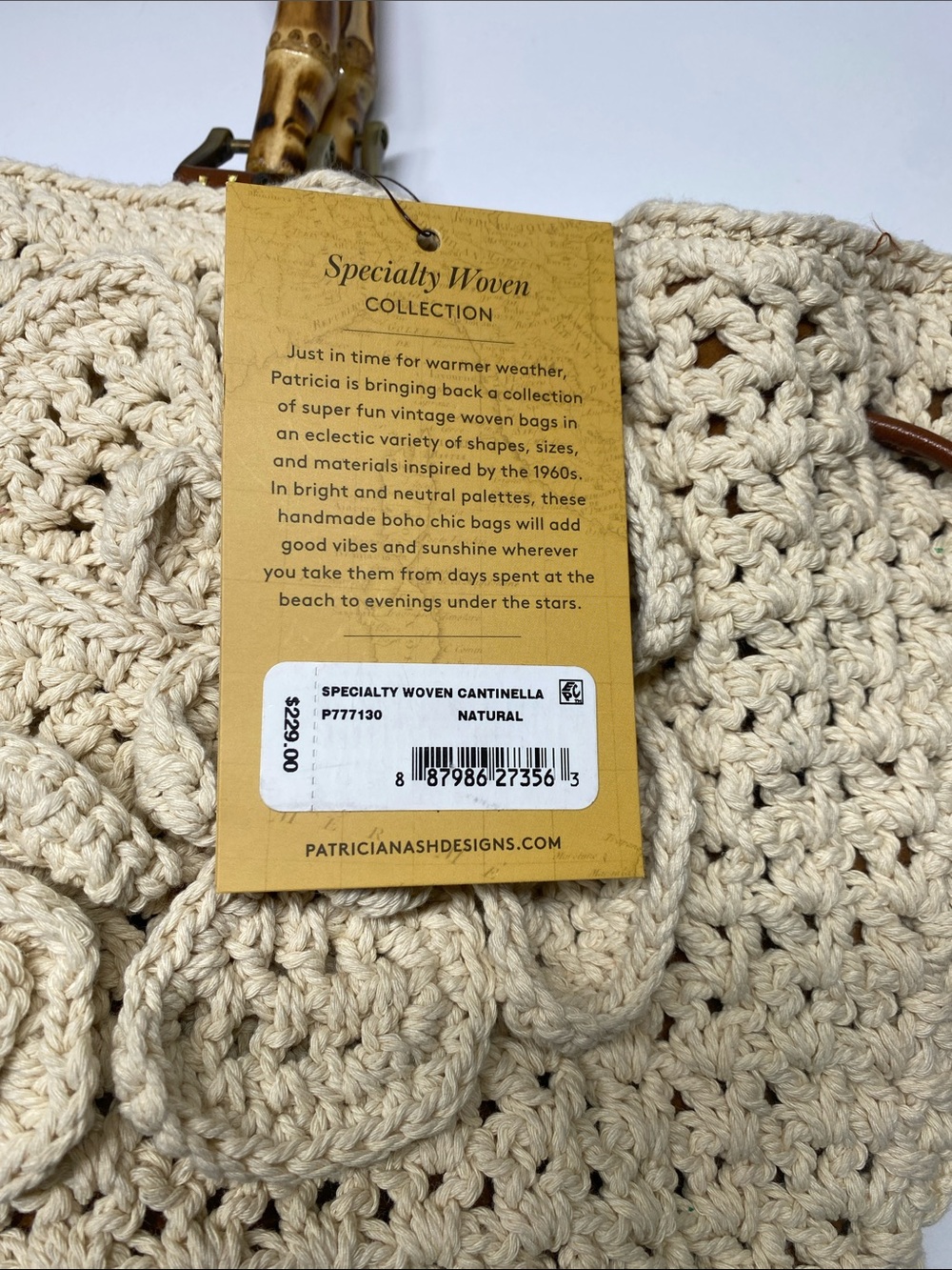 NWT Patricia Nash Cantinella-Natural - Picture 2 of 6